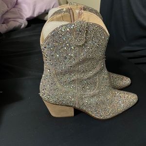 Betty Johnson bedazzled boots